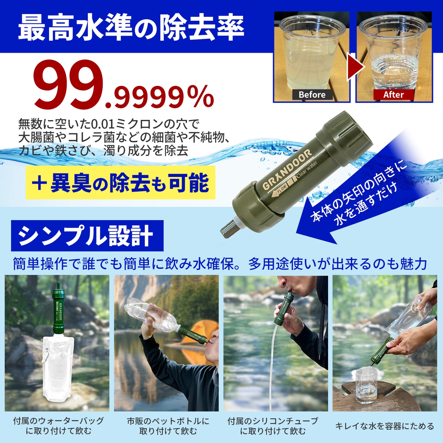 携帯浄水器