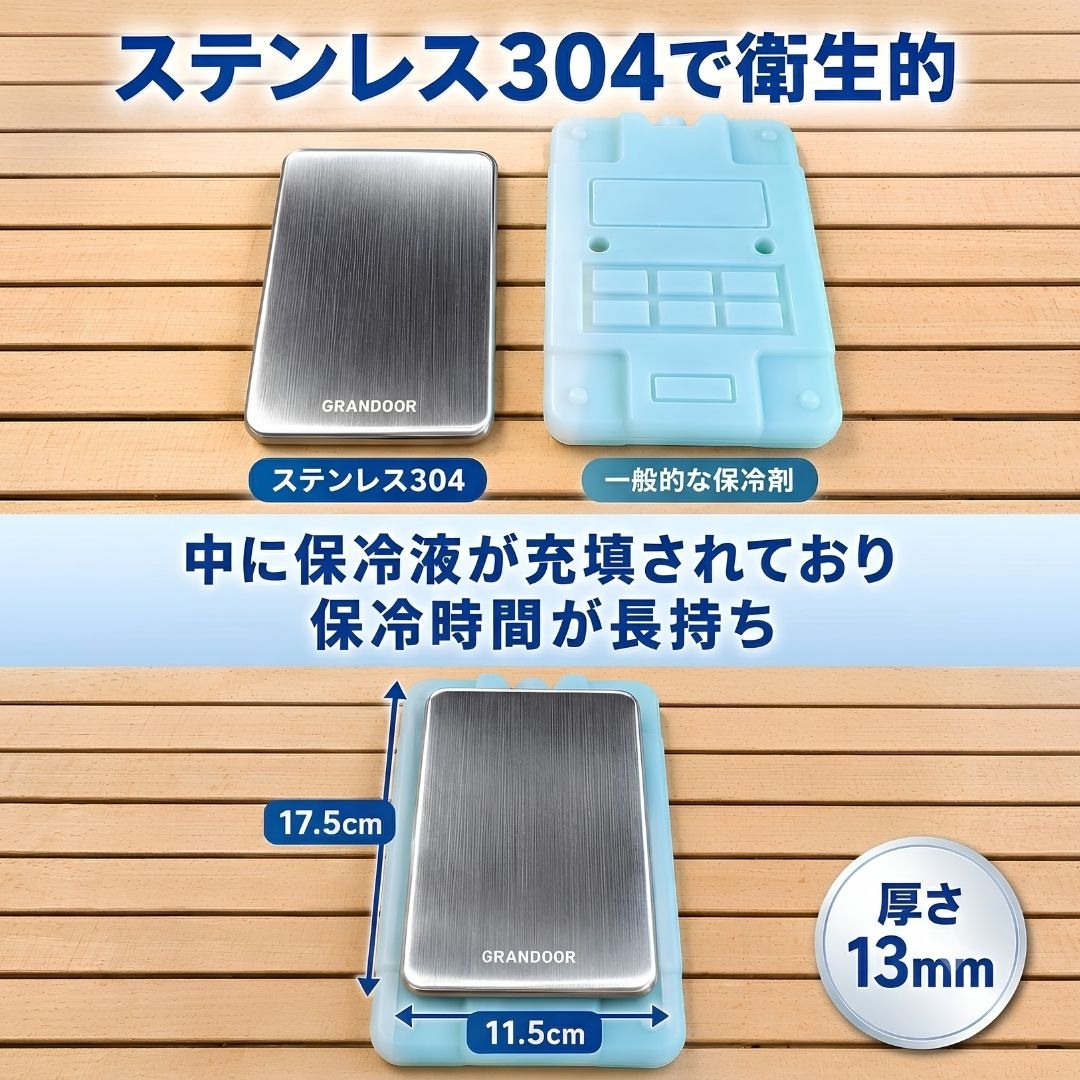 ステンレス保冷剤　2個セット