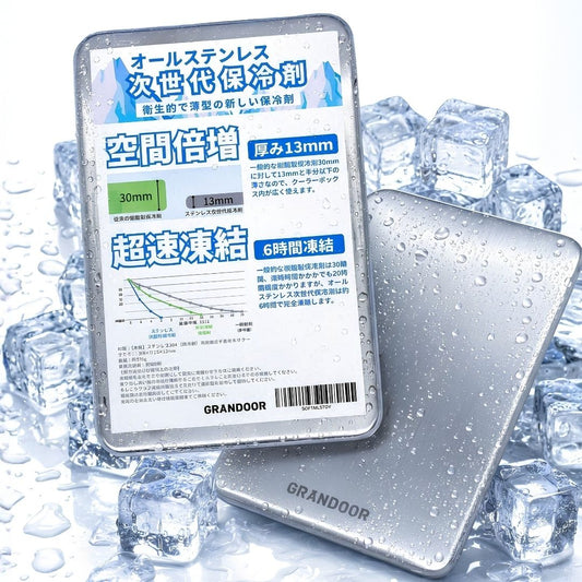 ステンレス保冷剤　2個セット