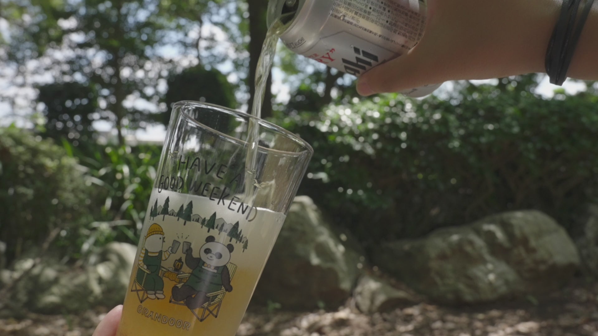 NORAs ノラベア パイントグラス ステッカー付き NORAs くまGlass | DAMNGOOD!!